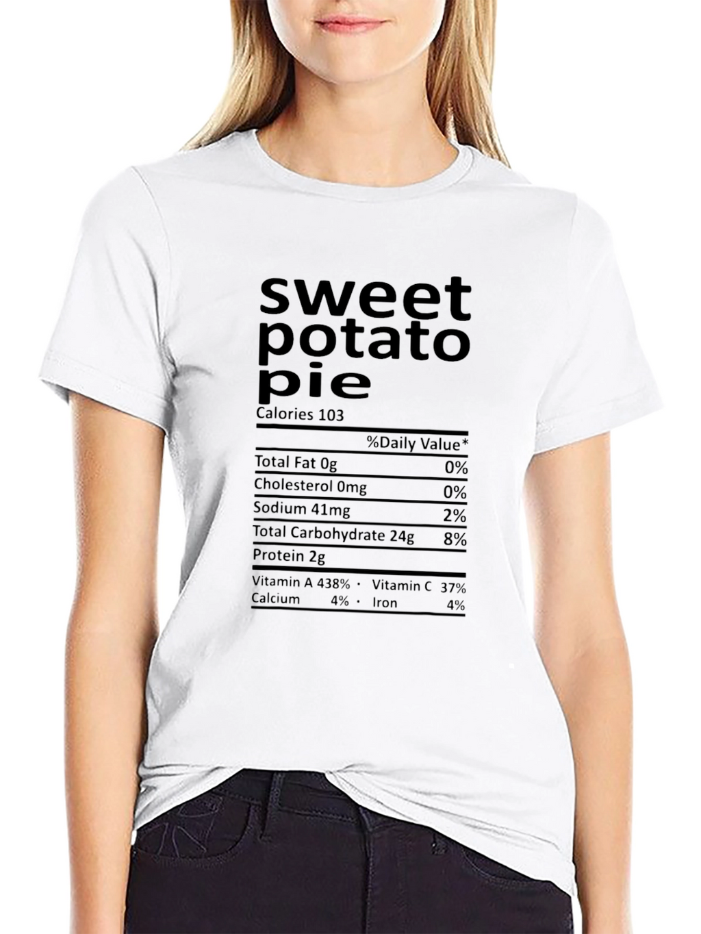 Sweet Potato Pie Nutrition Facts T-Shirt