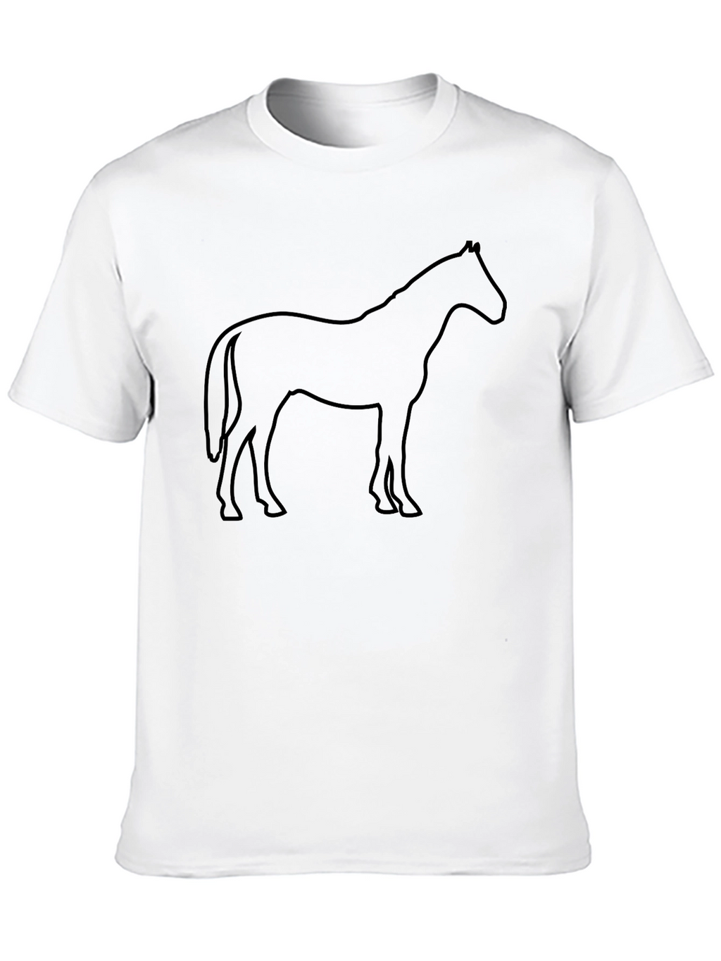 Black Horse Silhouette T-Shirt