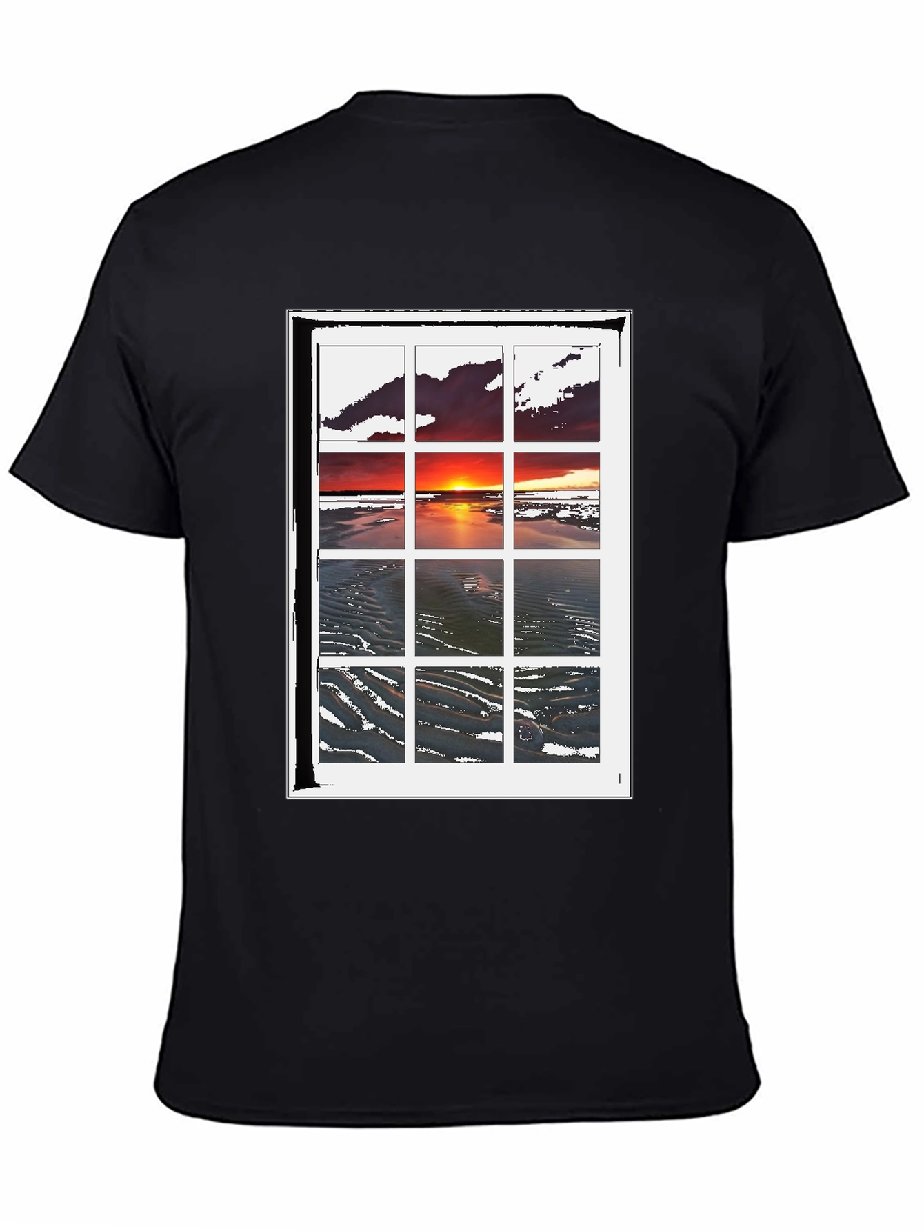 Sunset Window T-Shirt - Coastal Scene Tee