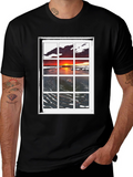 Sunset Window T-Shirt - Coastal Scene Tee