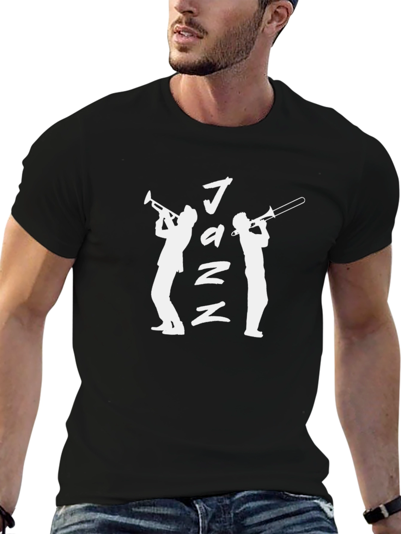 Jazz Music T-Shirt - Silhouette Design