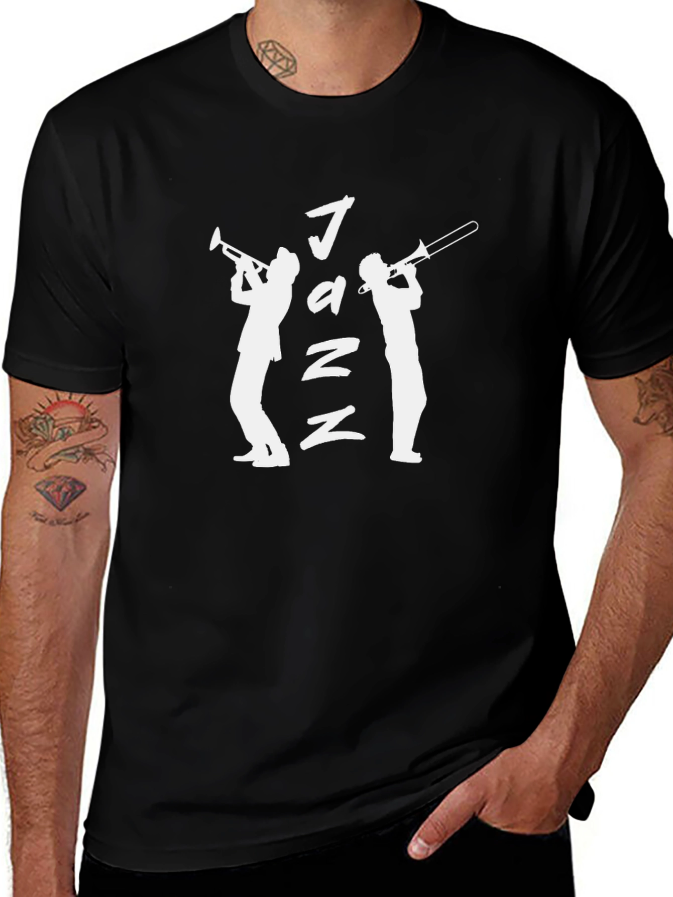 Jazz Music T-Shirt - Silhouette Design