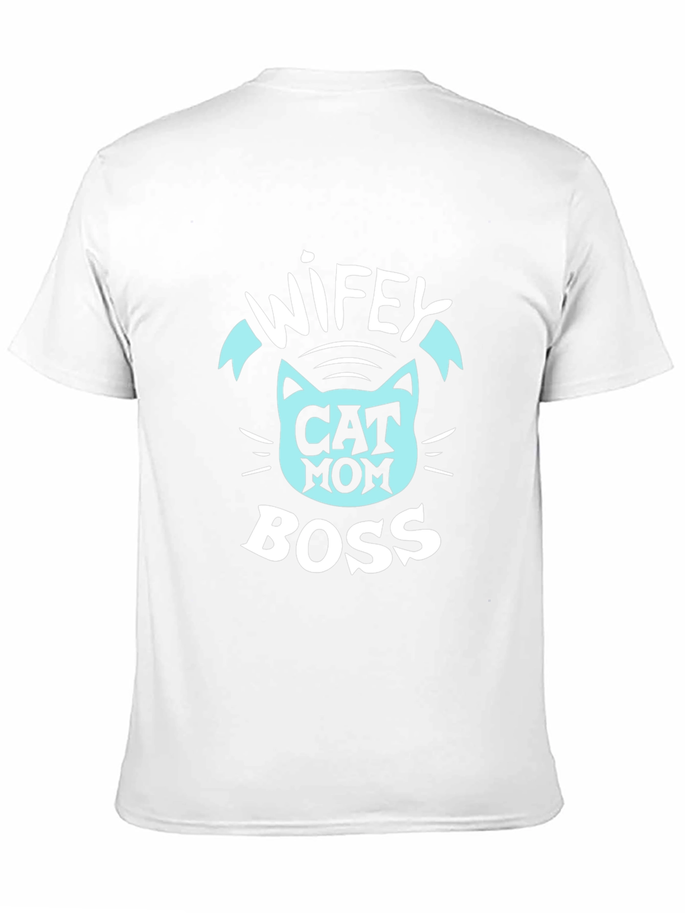 Wifey Cat Mom Boss T-Shirt - Black Graphic Tee