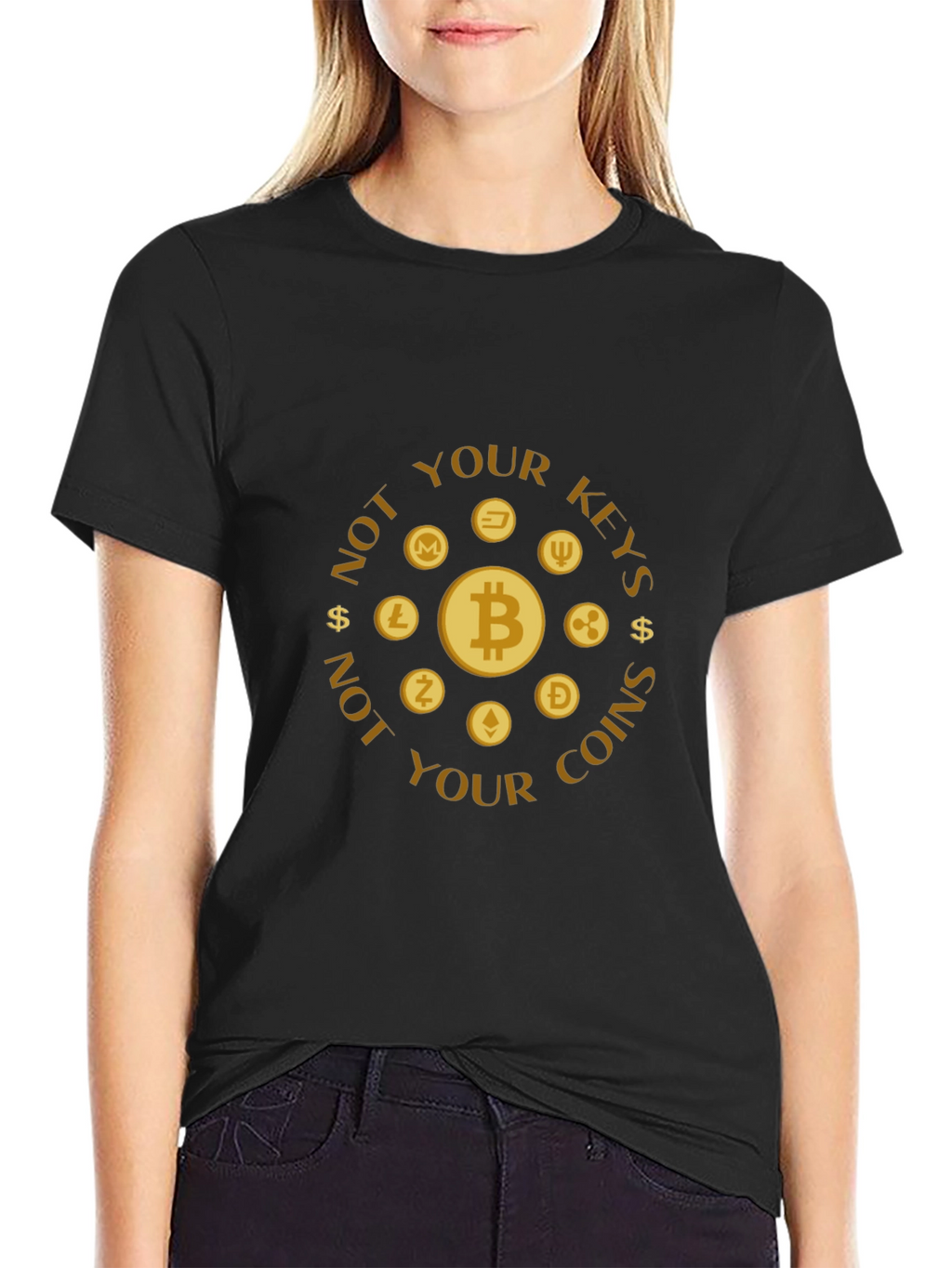Crypto T-Shirt - Not Your Keys Not Your Coins