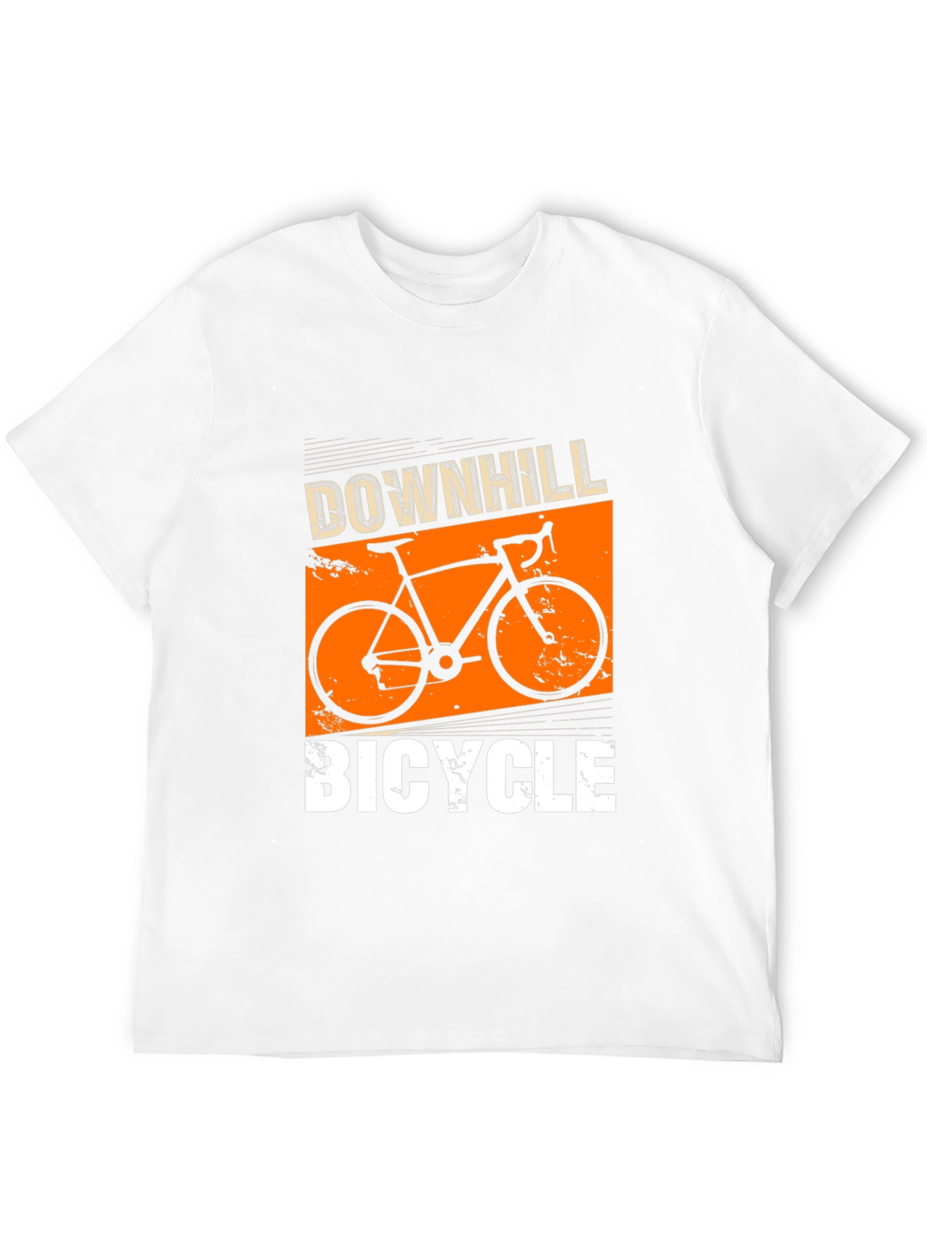 Downhill Bicycle Graphic T-Shirt - Black