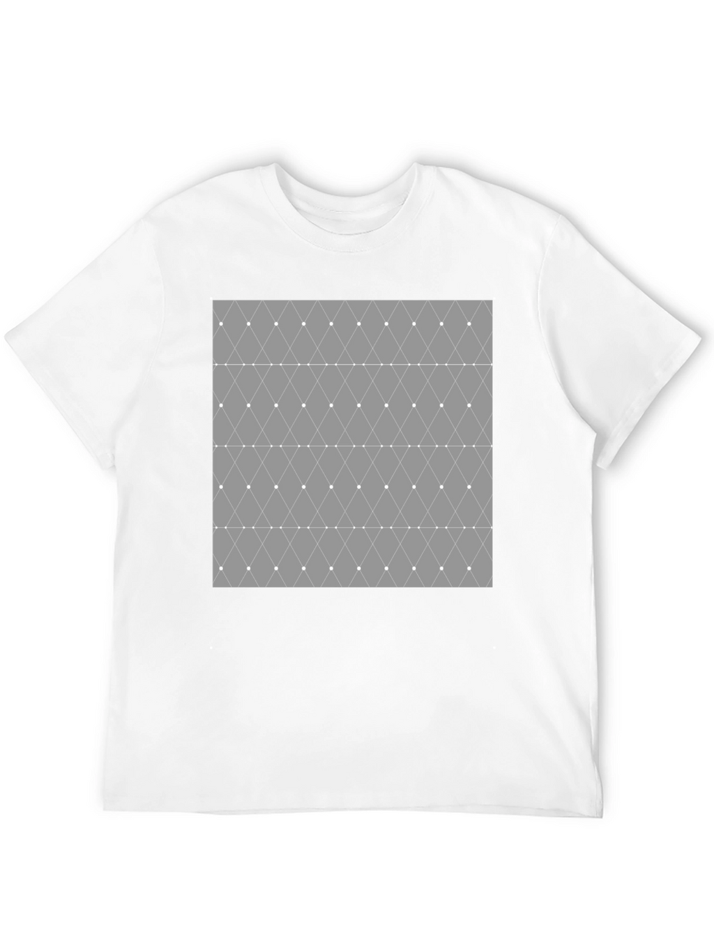 Geometric Diamond Pattern Mens T-Shirt