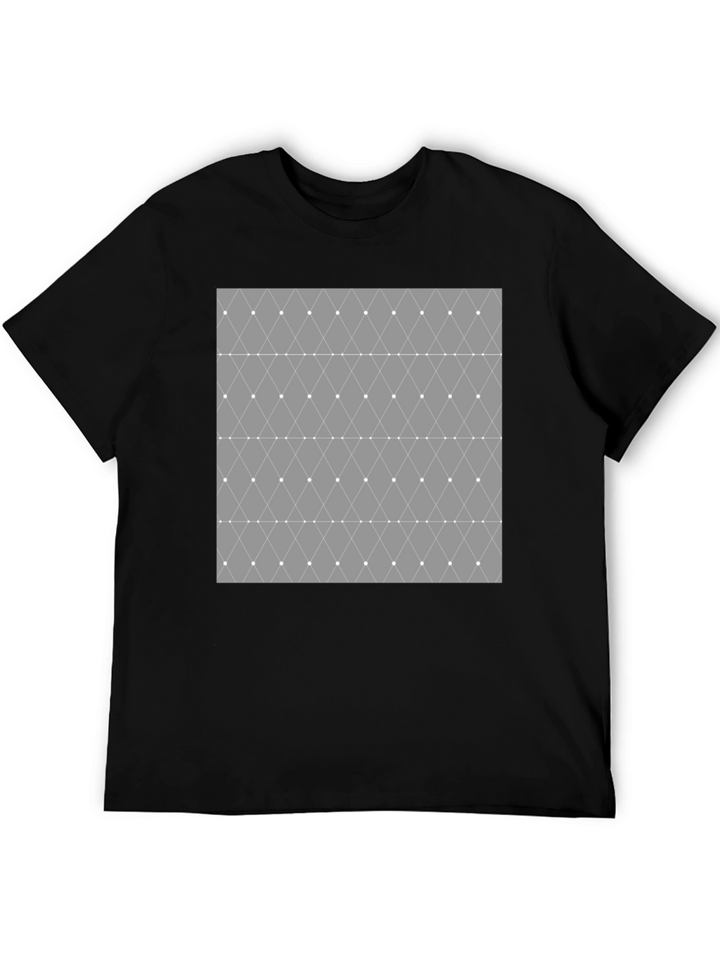 Geometric Diamond Pattern Mens T-Shirt