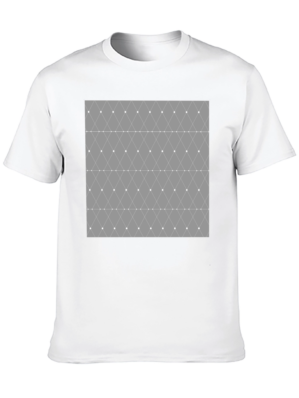 Geometric Diamond Pattern Mens T-Shirt