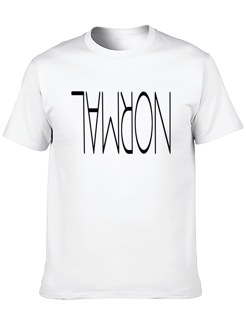Upside Down Normal Graphic Tee - Unique Style