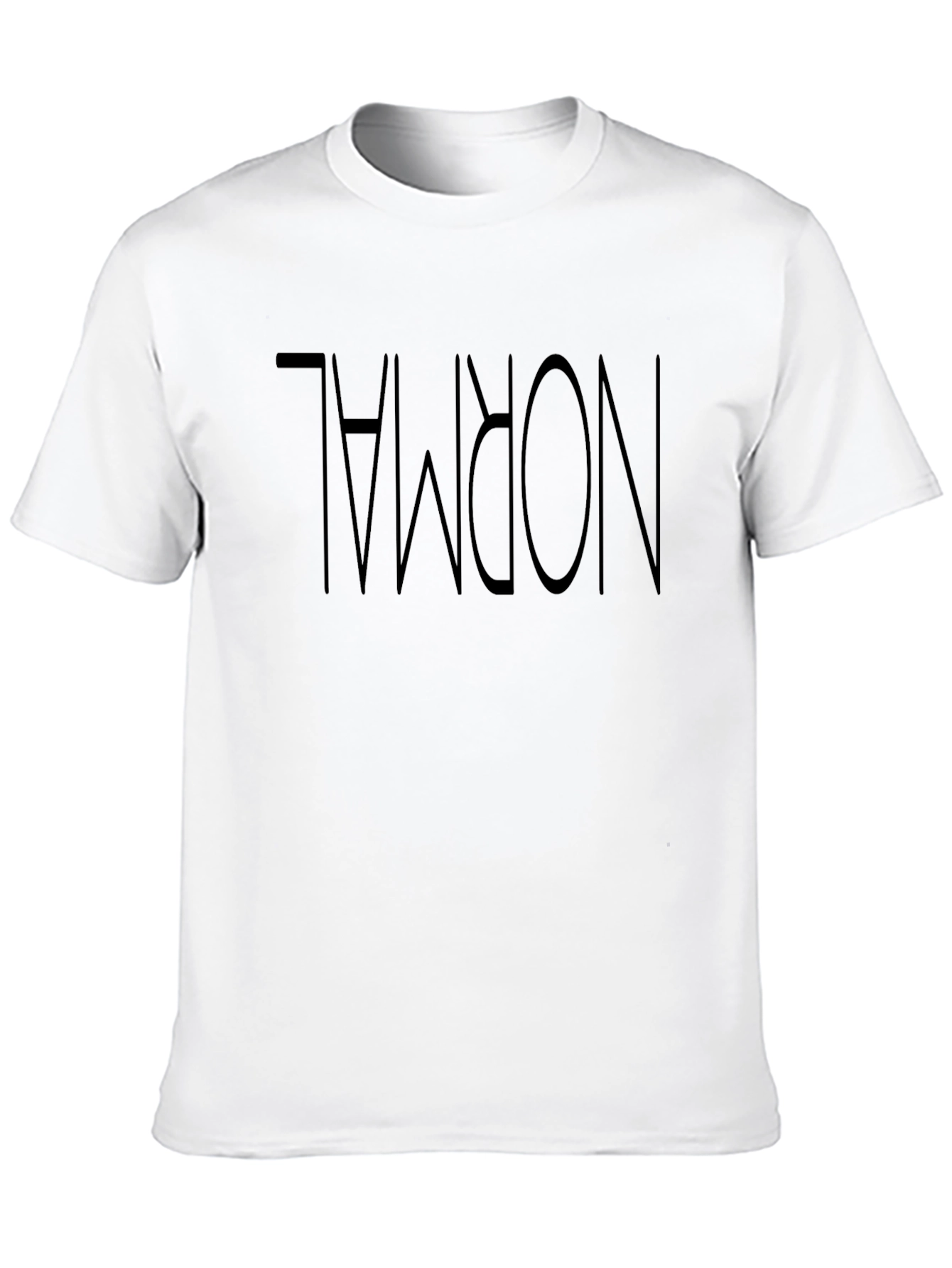 Upside Down Normal Graphic Tee - Unique Style
