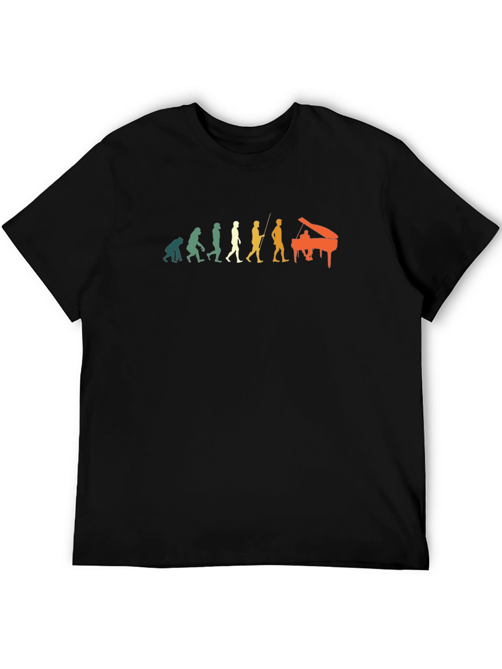 Evolution of Musician T-Shirt - Funny Piano Player Tee