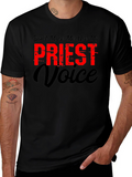 Dont Make Me Use My Priest Voice Graphic T-Shirt