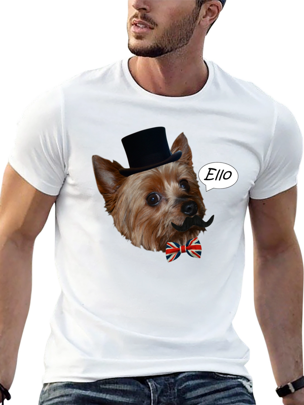 Dog with Mustache T-Shirt