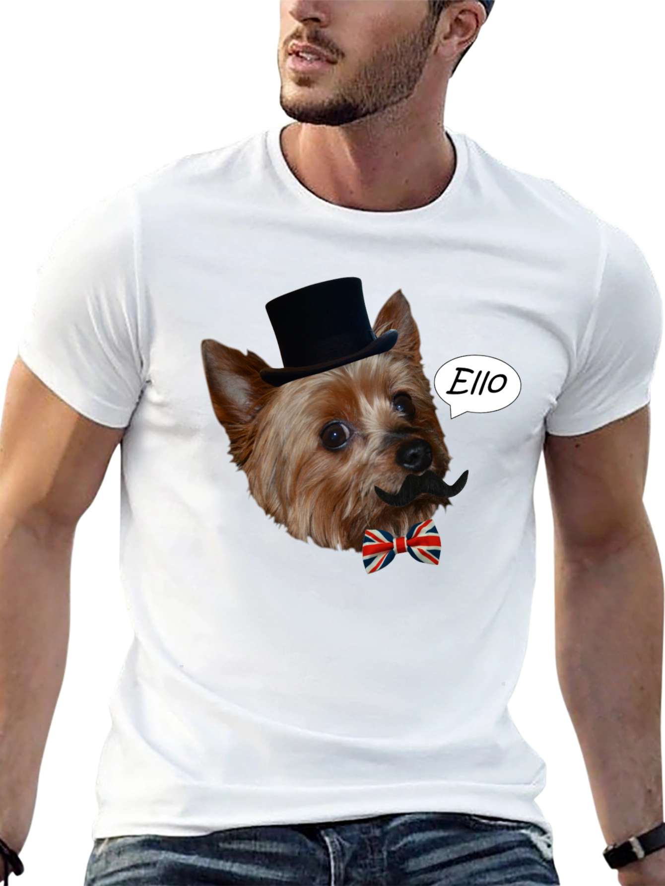 Dog with Mustache T-Shirt