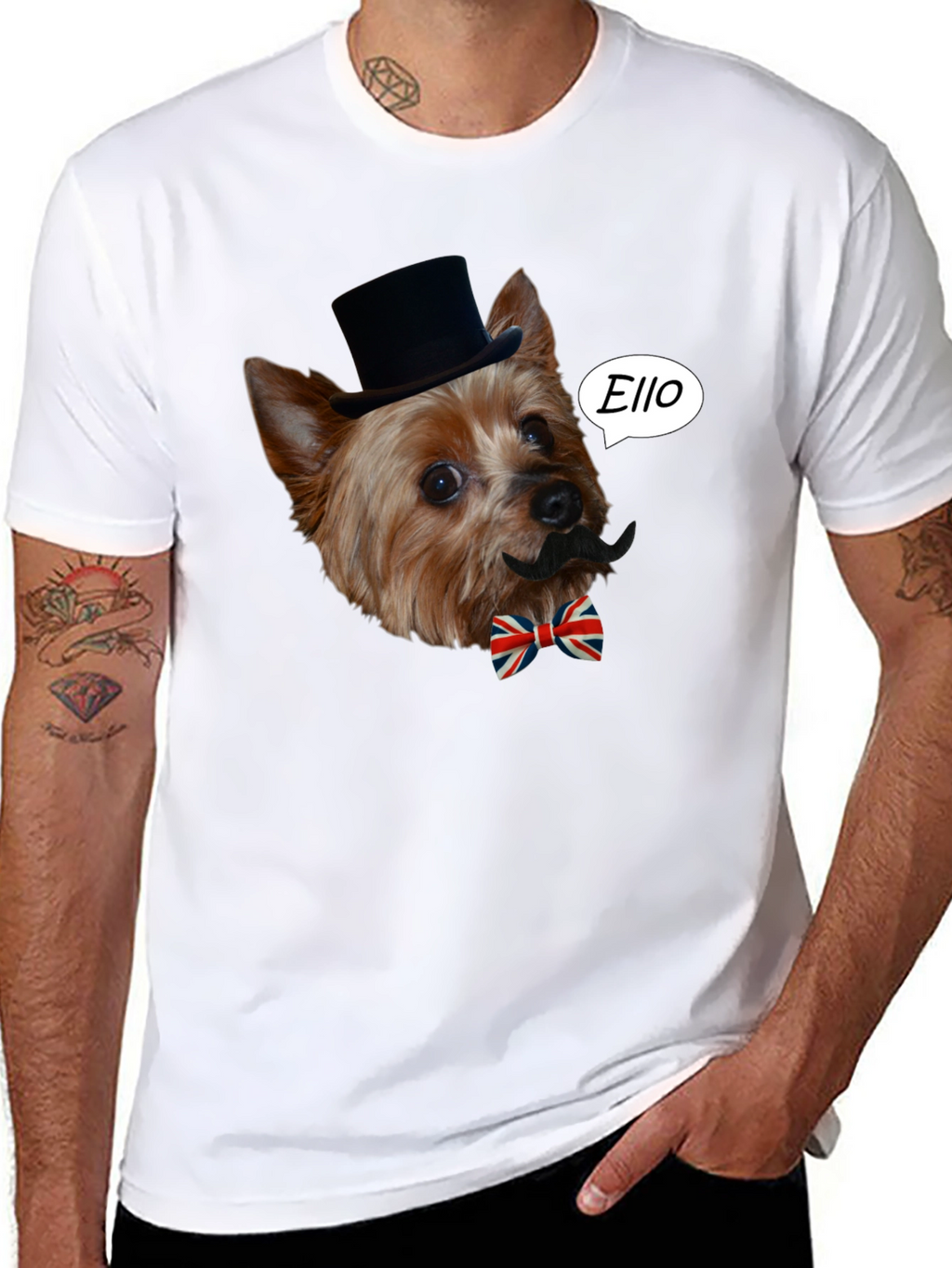 Dog with Mustache T-Shirt