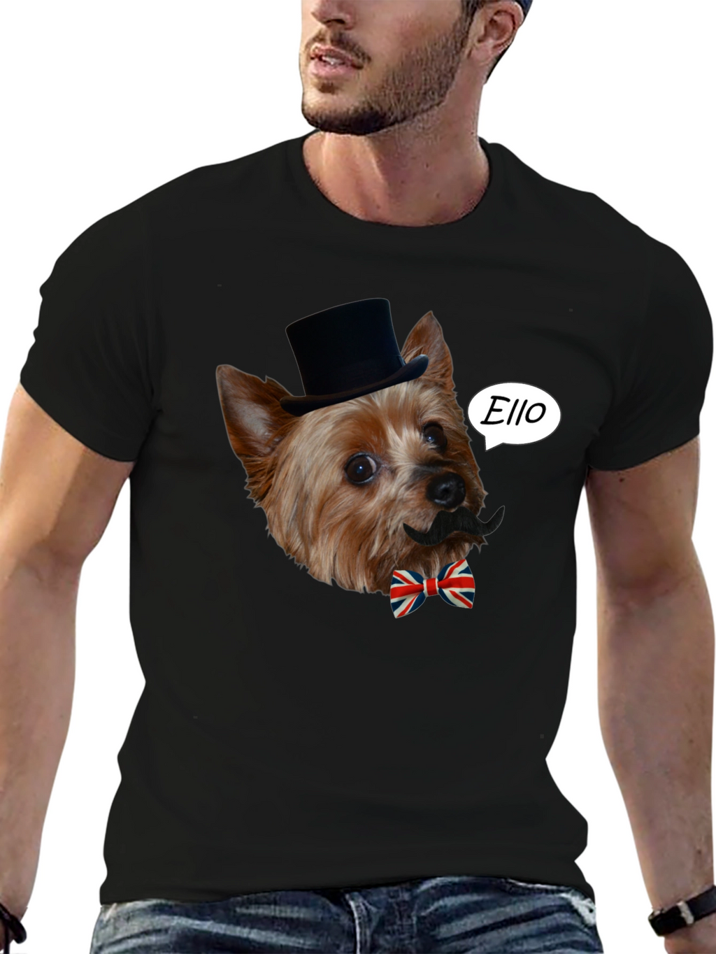 Dog with Mustache T-Shirt