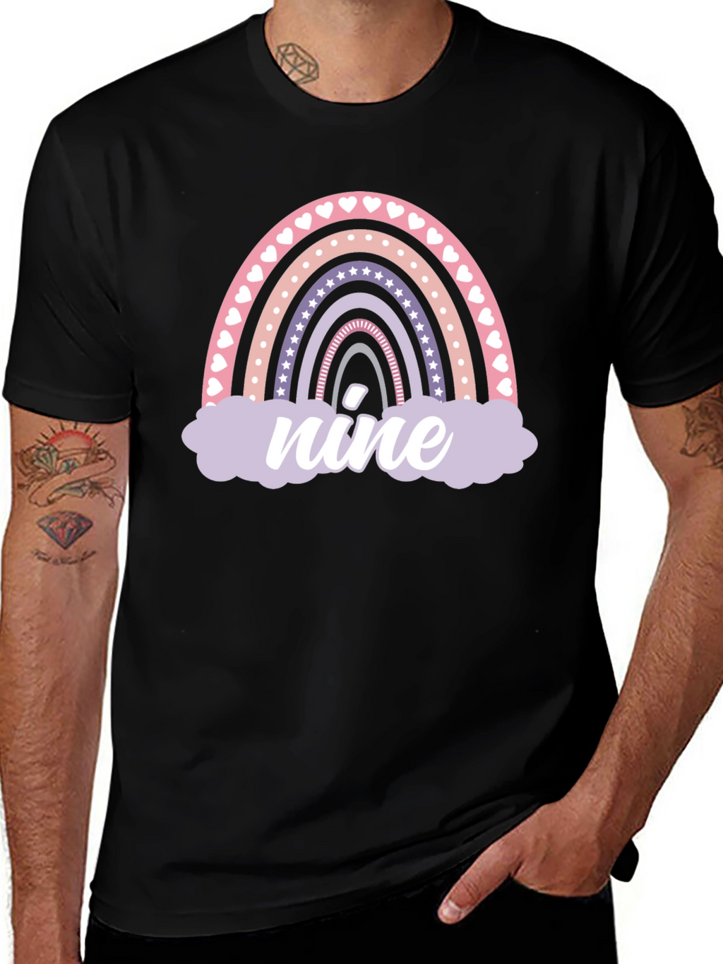 Rainbow Nine Birthday T-Shirt