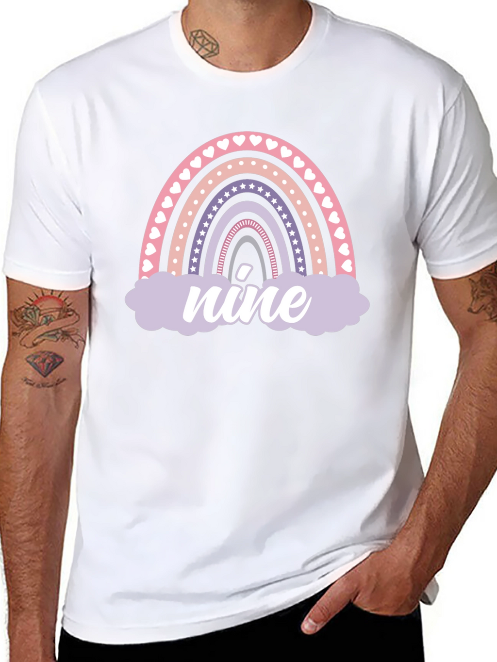 Rainbow Nine Birthday T-Shirt