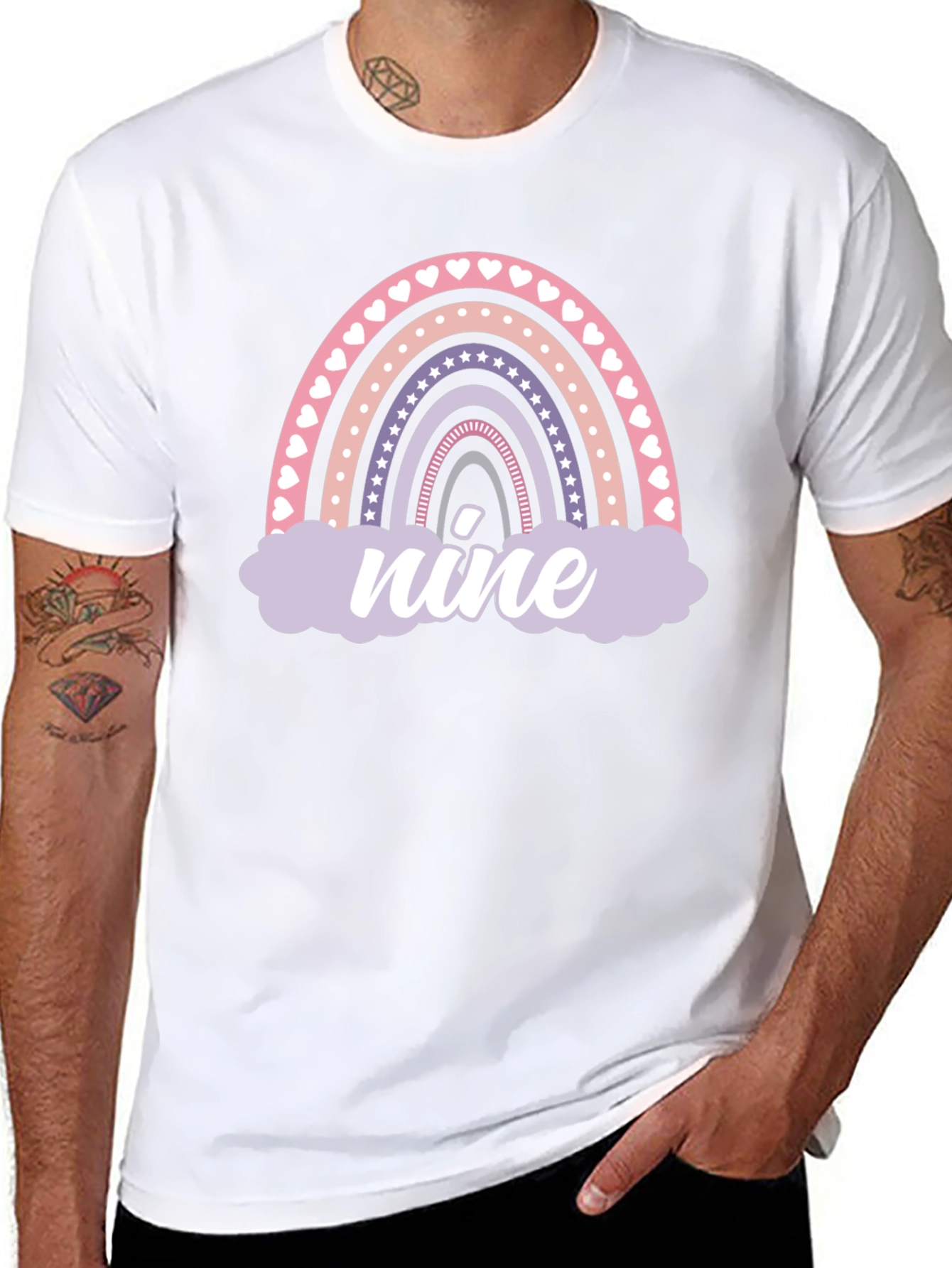 Rainbow Nine Birthday T-Shirt