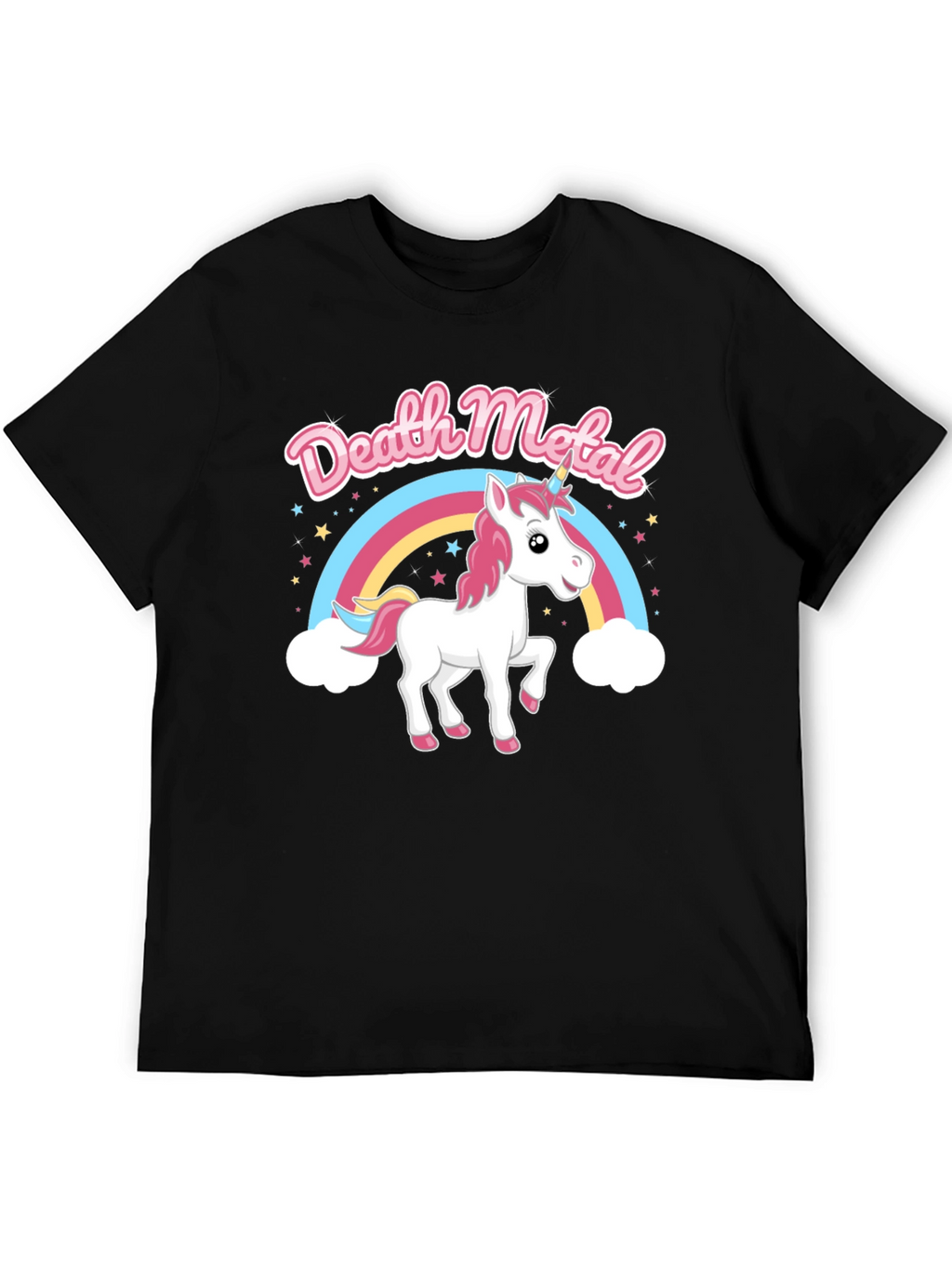 Death Metal Unicorn Rainbow T-Shirt