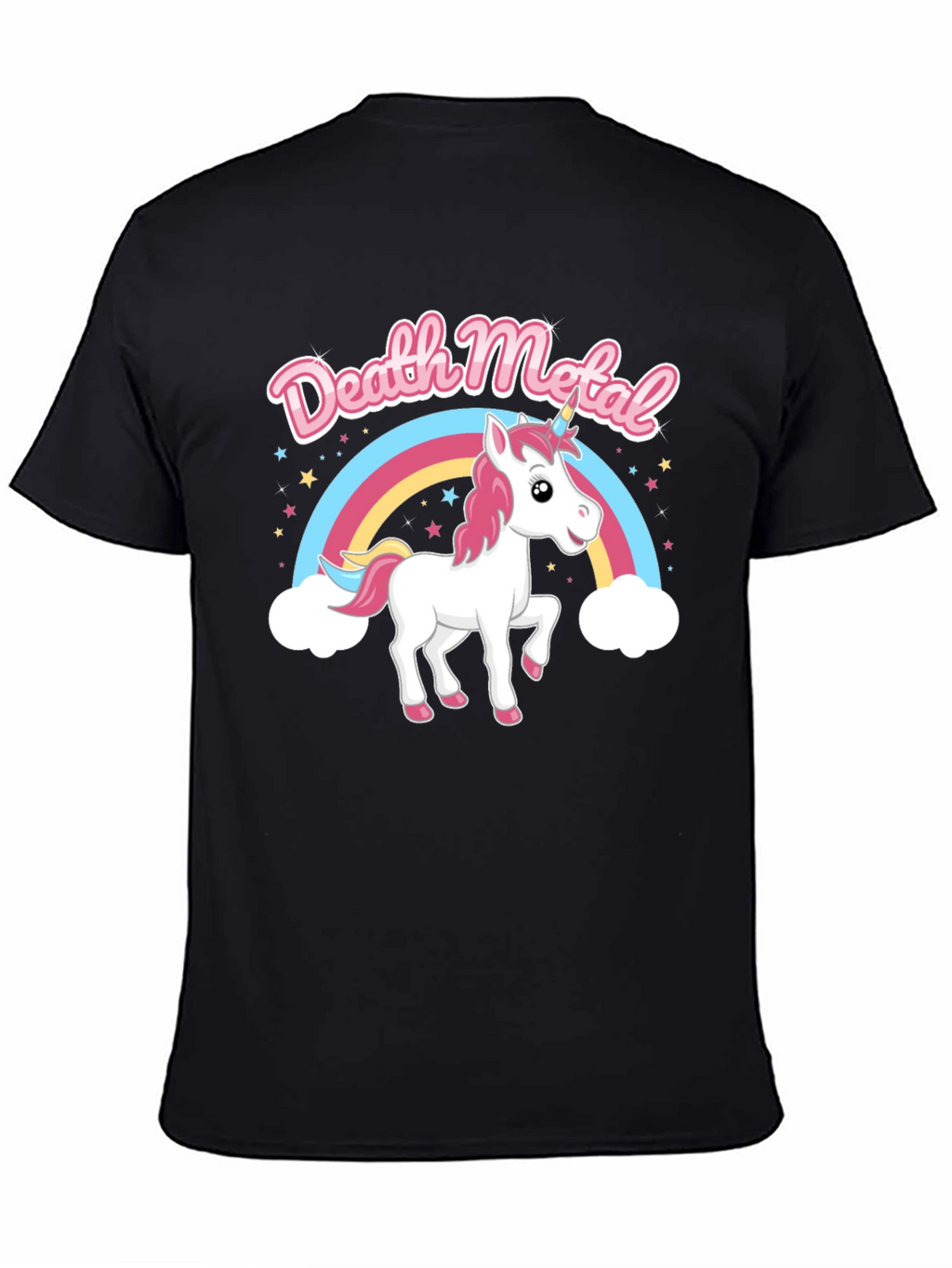 Death Metal Unicorn Rainbow T-Shirt