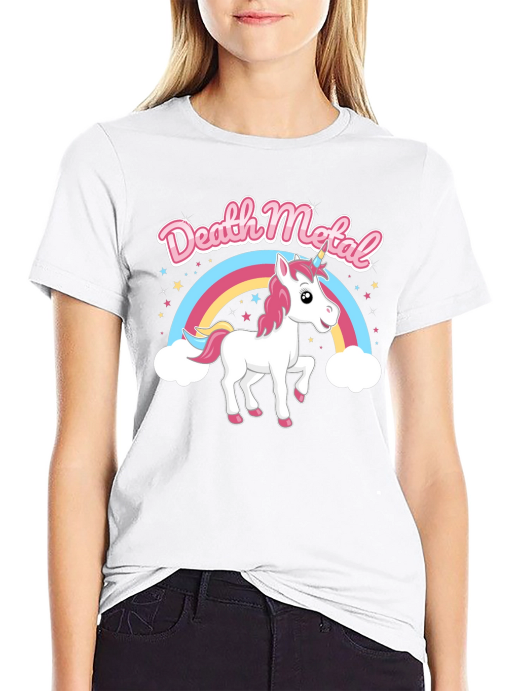 Death Metal Unicorn Rainbow T-Shirt