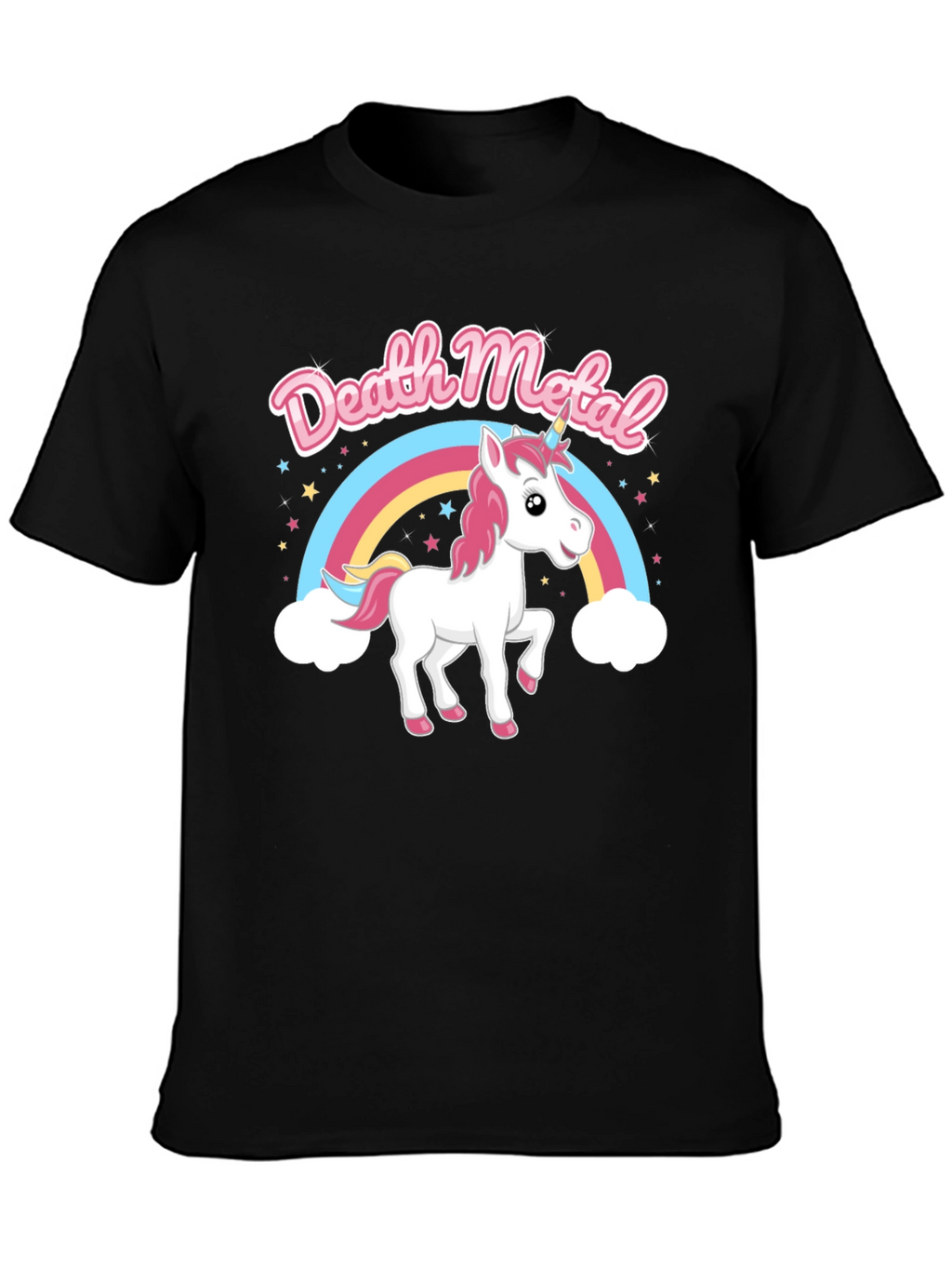 Death Metal Unicorn Rainbow T-Shirt