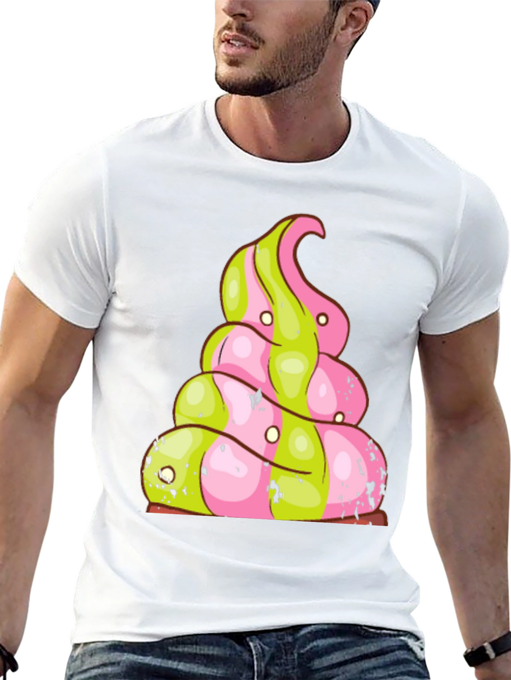 Funky Poop Swirl T-Shirt - Novelty Graphic Tee