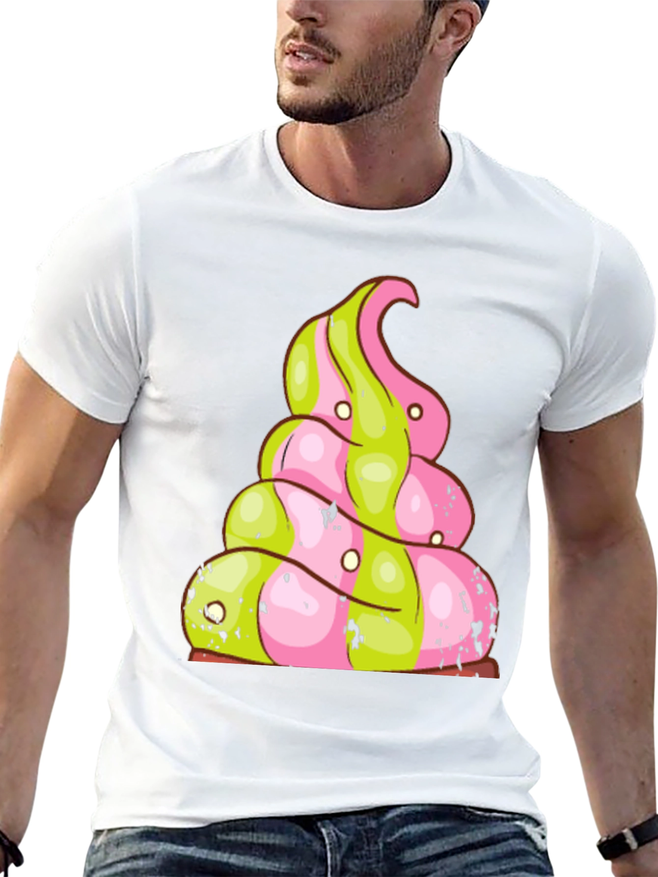 Funky Poop Swirl T-Shirt - Novelty Graphic Tee
