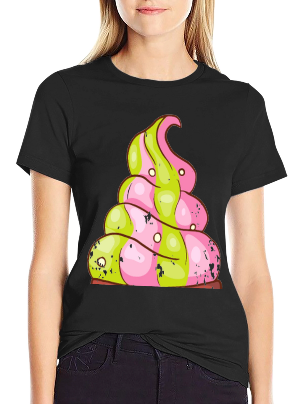 Funky Poop Swirl T-Shirt - Novelty Graphic Tee