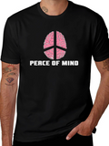 Peace of Mind Brain Peace Sign Graphic Tee
