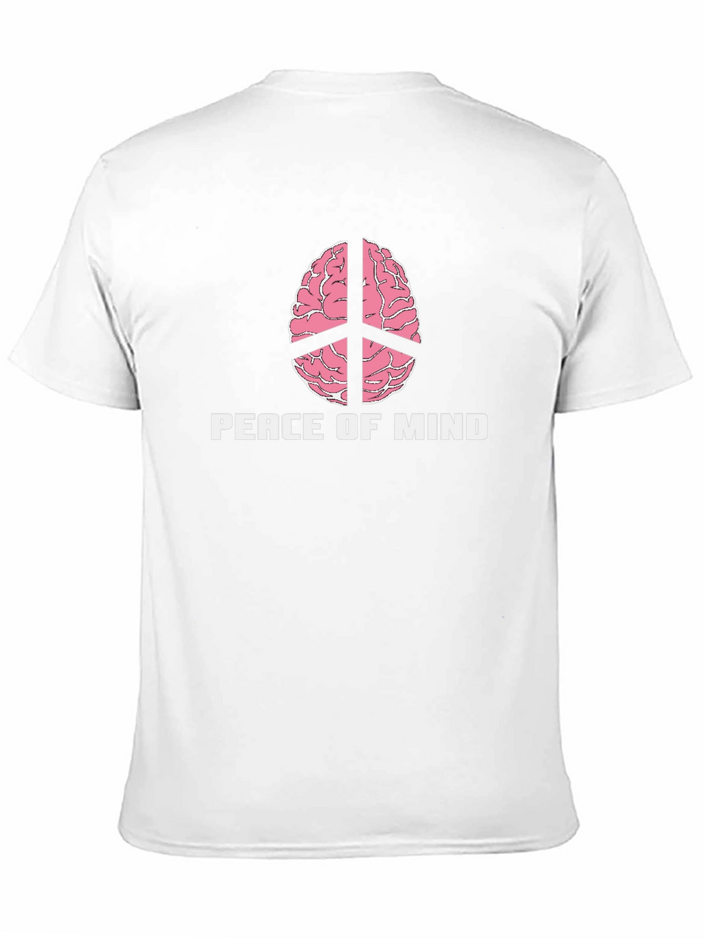 Peace of Mind Brain Peace Sign Graphic Tee
