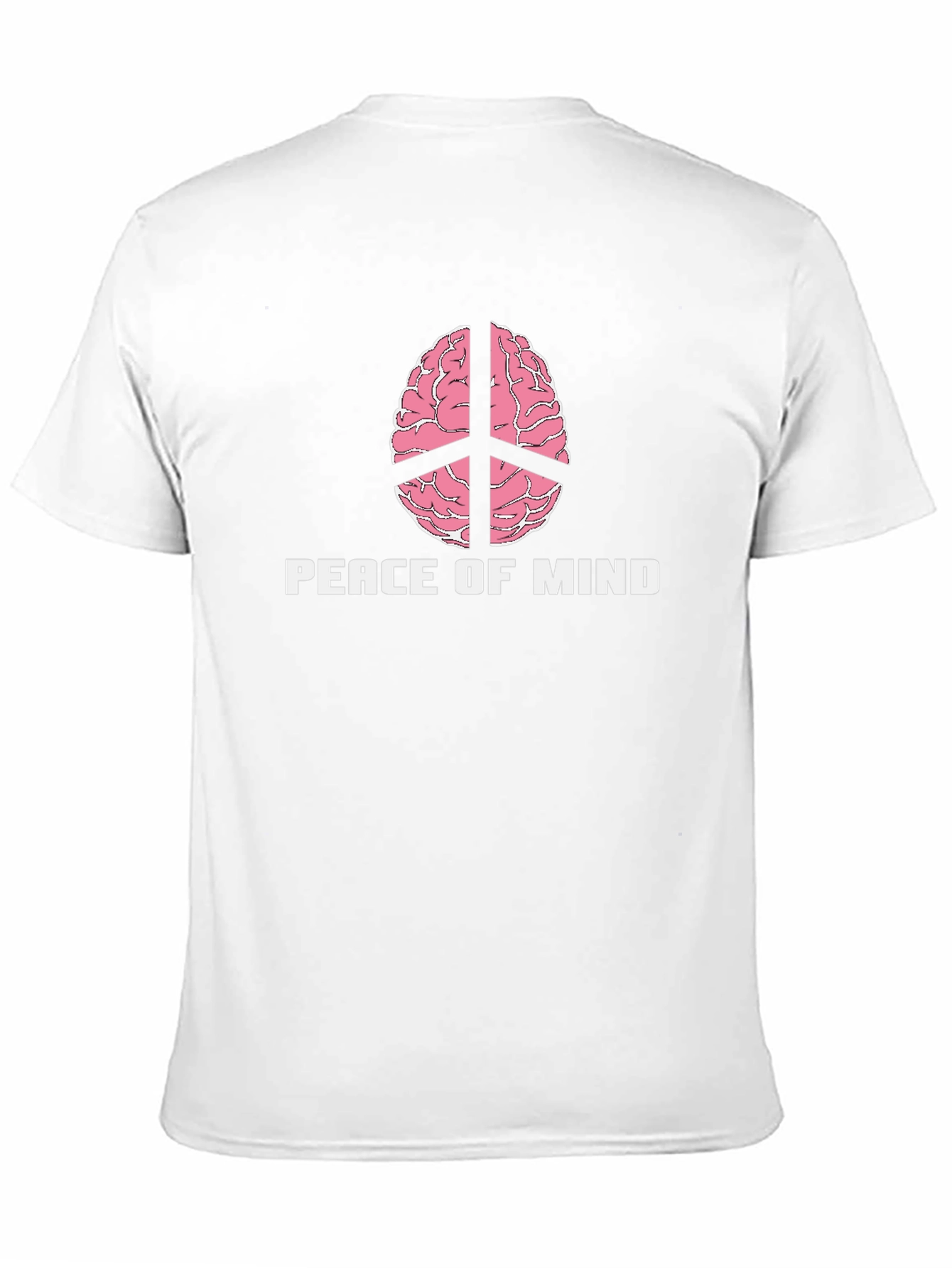 Peace of Mind Brain Peace Sign Graphic Tee