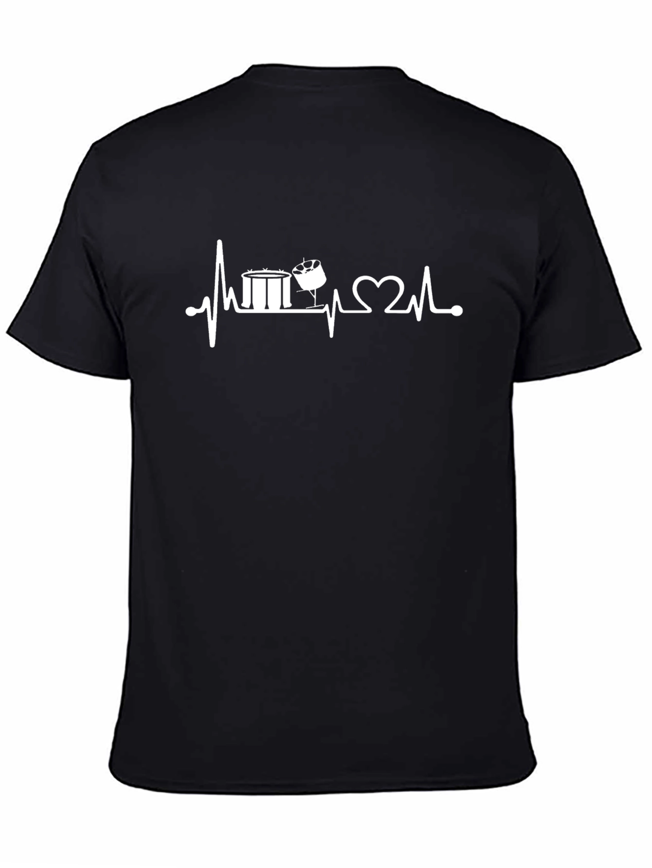 Drumming Heartbeat T-Shirt - Music Lover Tee