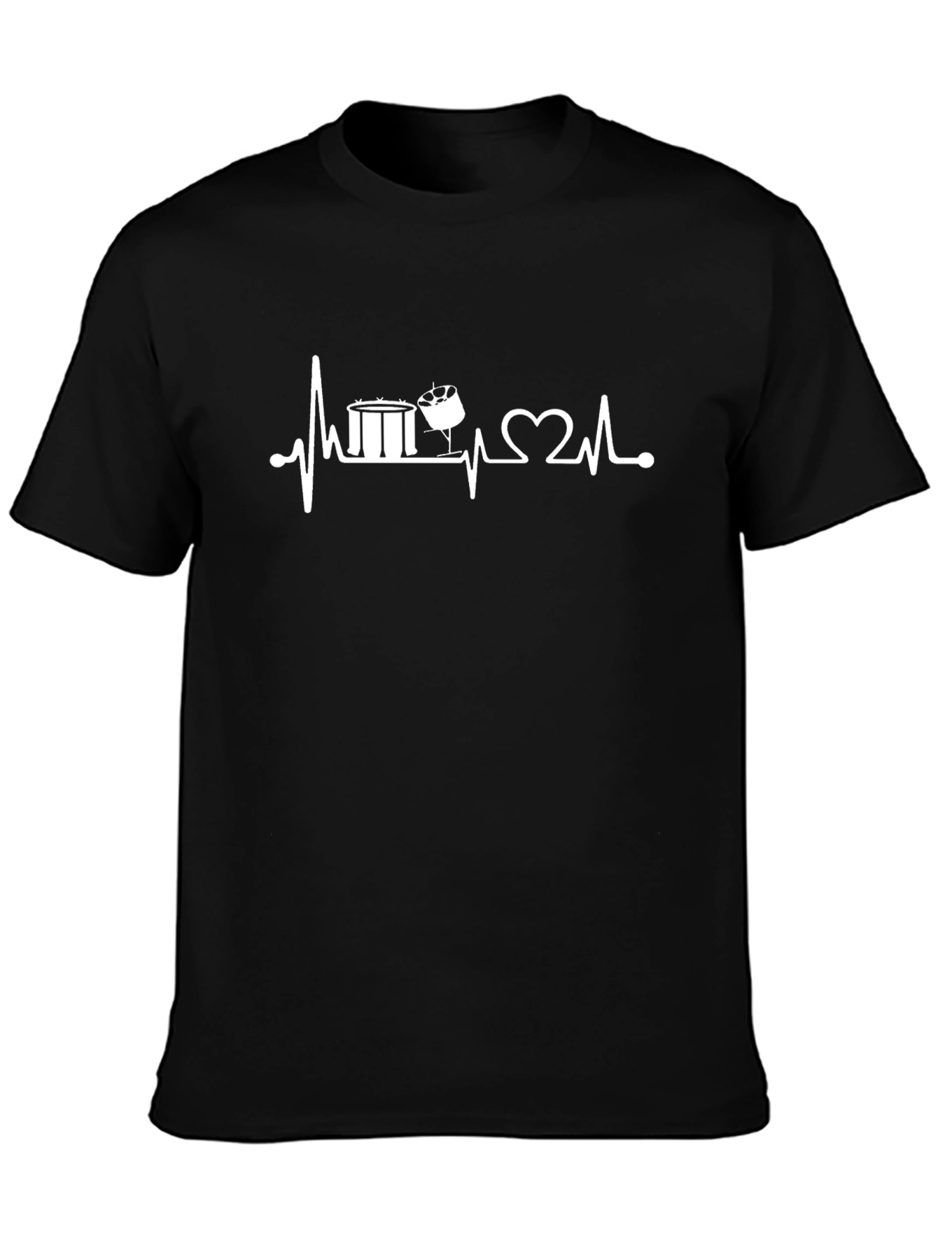 Drumming Heartbeat T-Shirt - Music Lover Tee