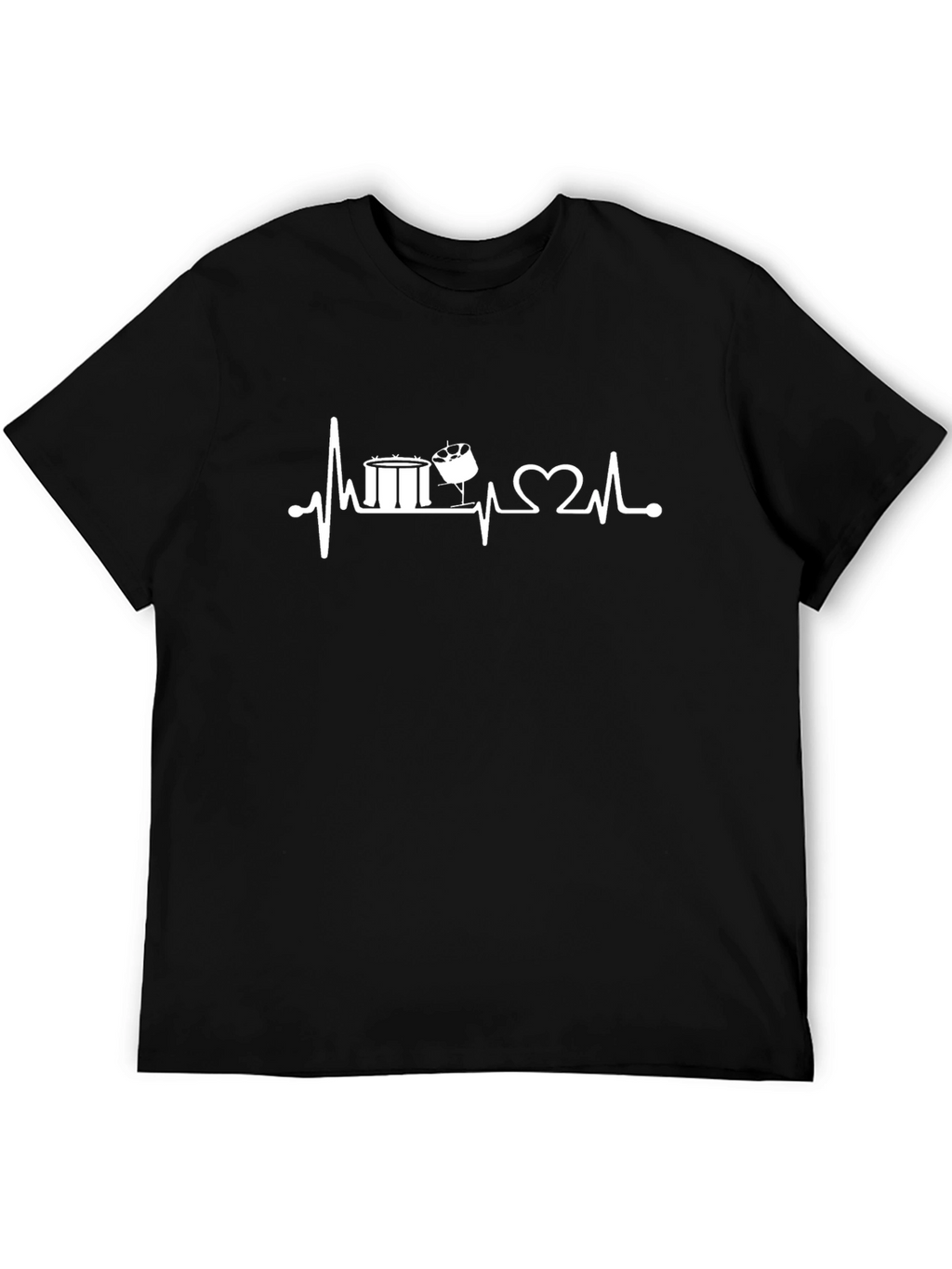 Drumming Heartbeat T-Shirt - Music Lover Tee