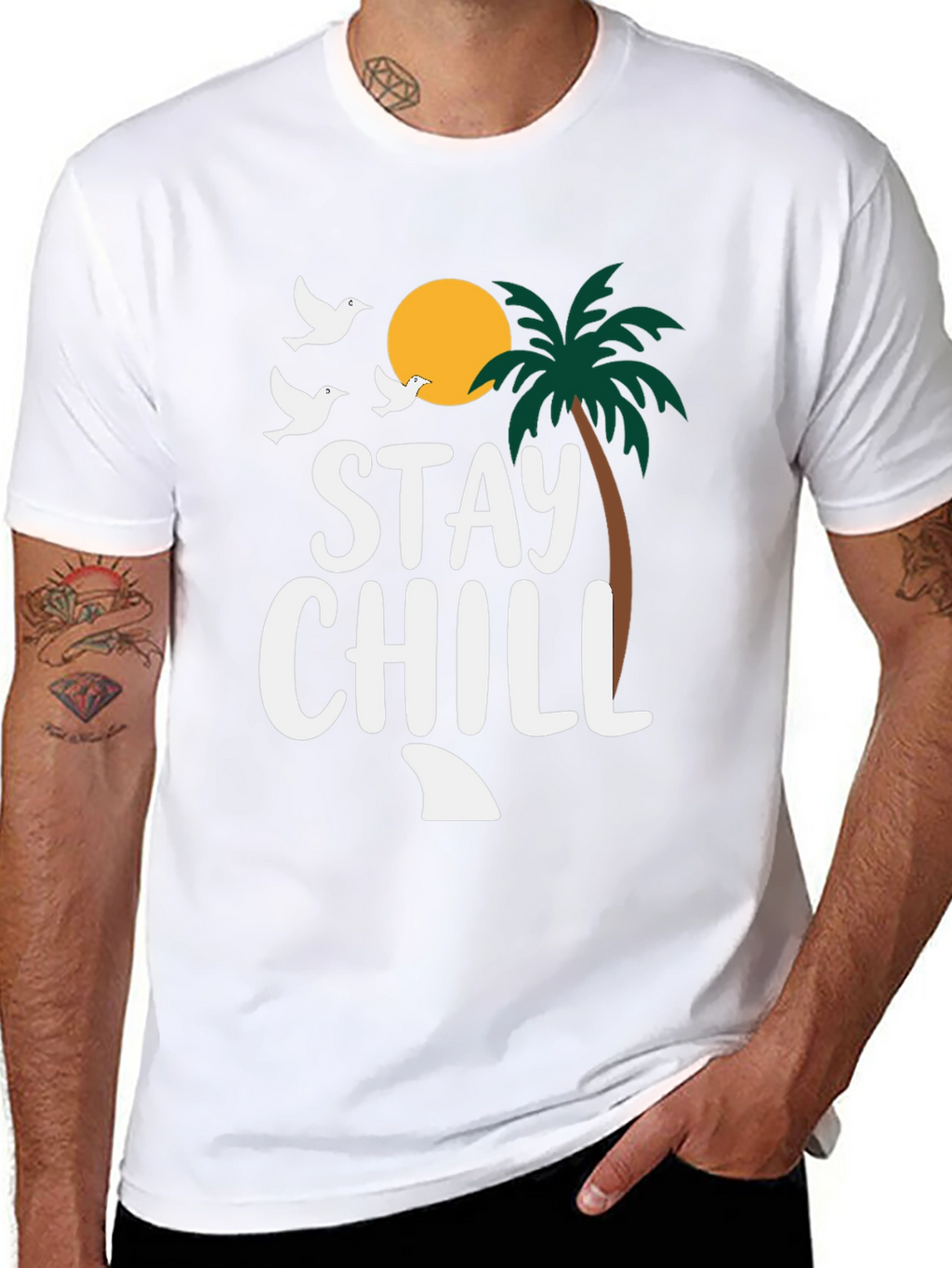 Stay Chill T-Shirt - Relaxed Beach Vibes