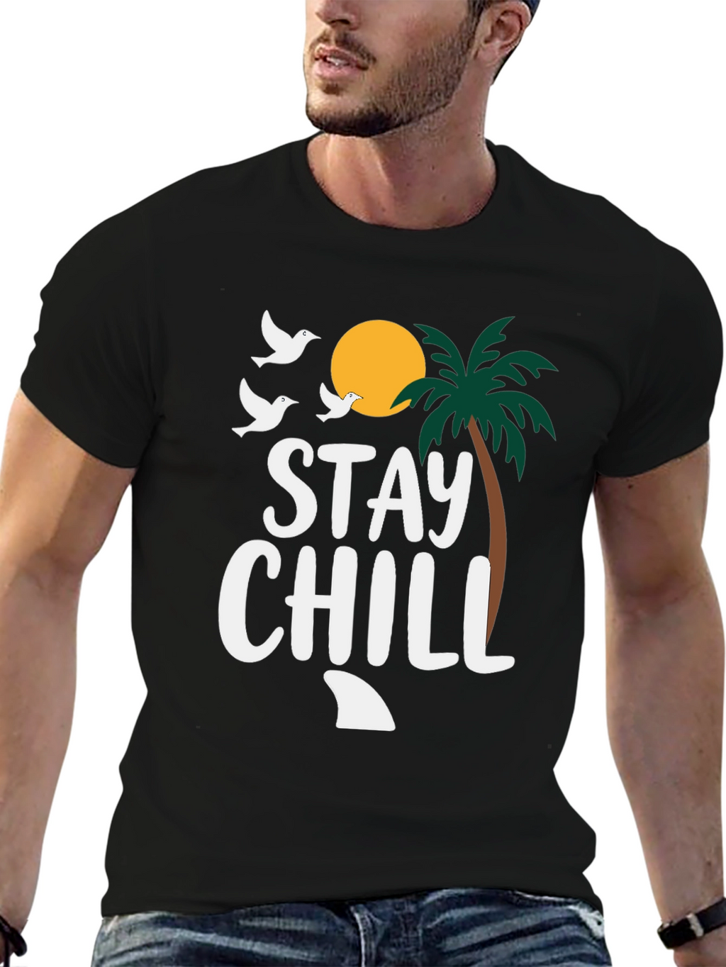 Stay Chill T-Shirt - Relaxed Beach Vibes