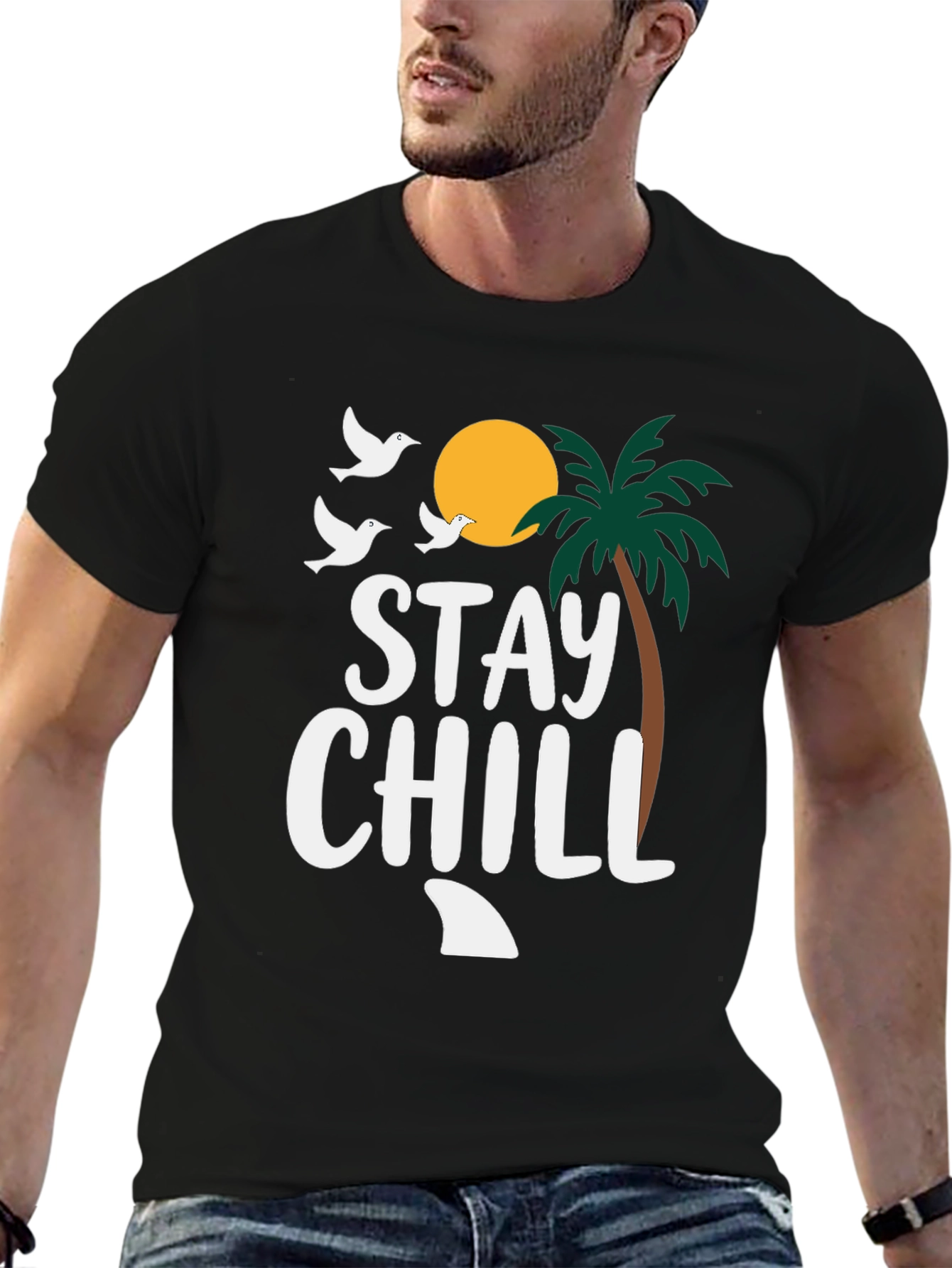 Stay Chill T-Shirt - Relaxed Beach Vibes