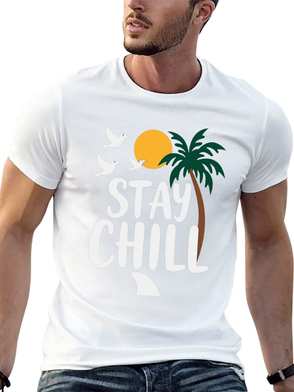 Stay Chill T-Shirt - Relaxed Beach Vibes