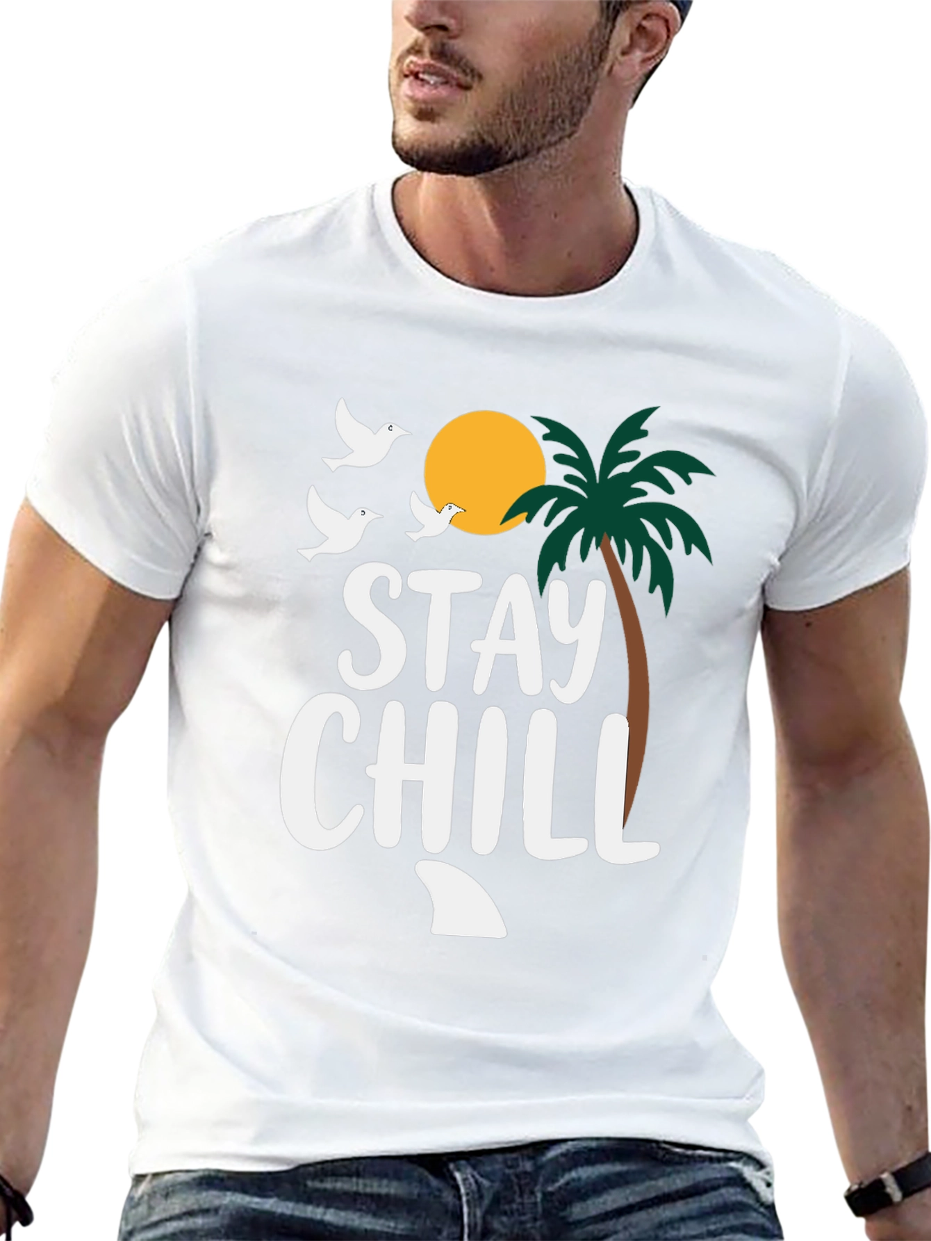 Stay Chill T-Shirt - Relaxed Beach Vibes