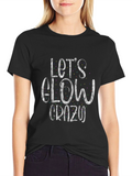 Lets Glow Crazy Black Tee
