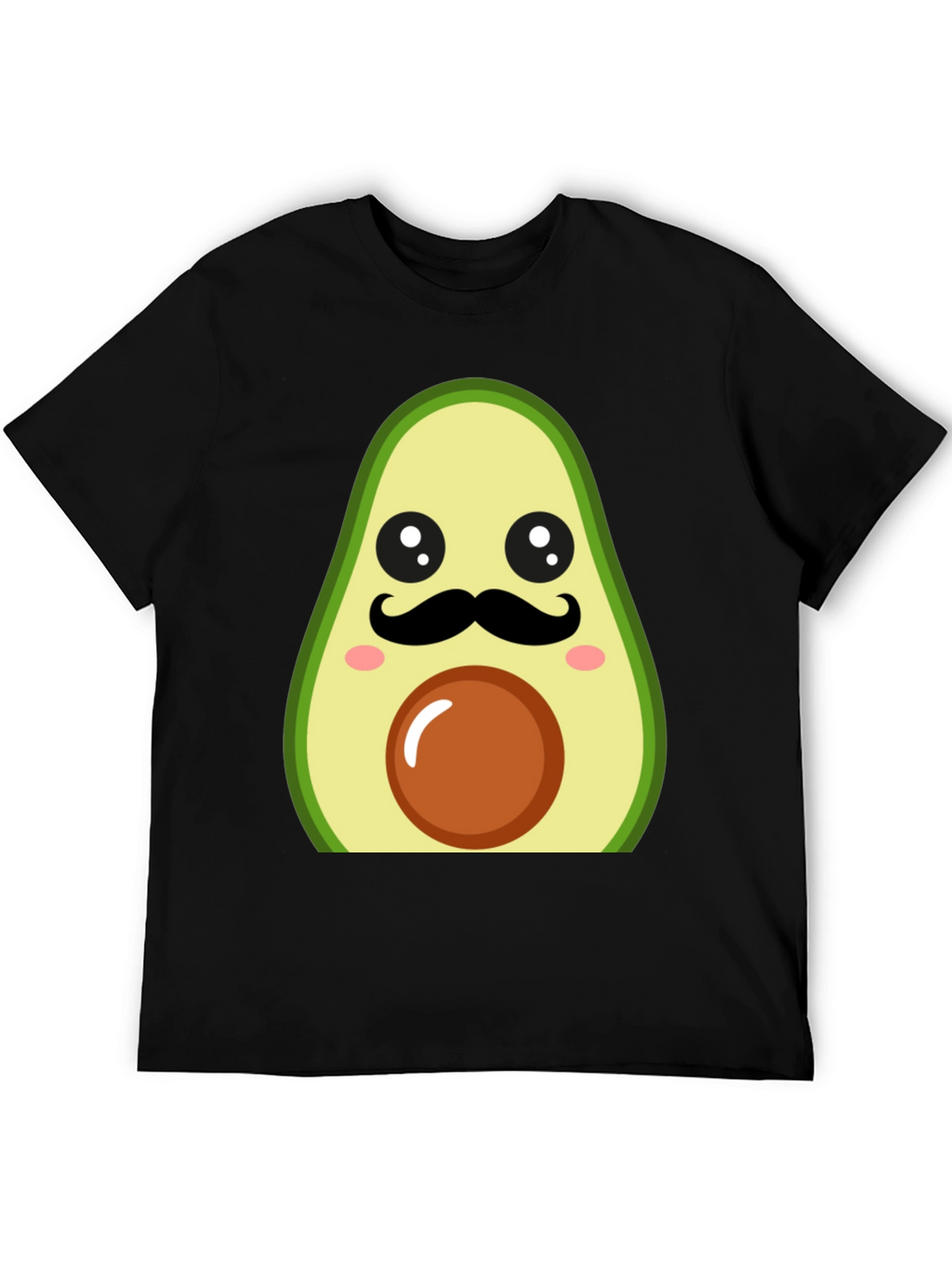 Funny Avocado Mustache T-Shirt