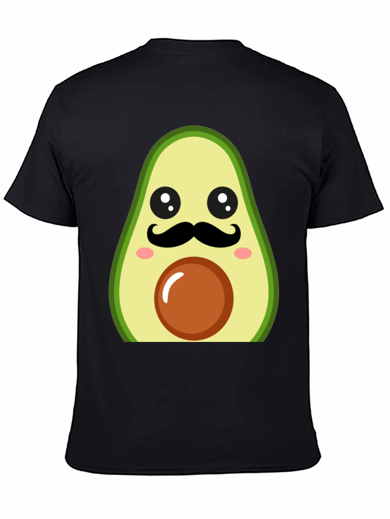 Funny Avocado Mustache T-Shirt