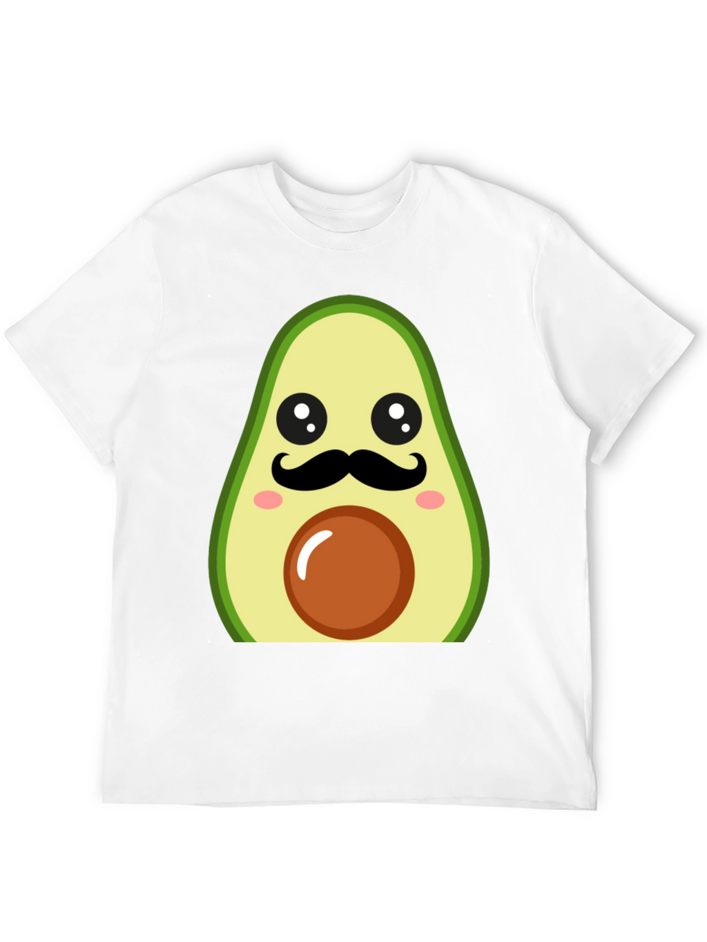 Funny Avocado Mustache T-Shirt