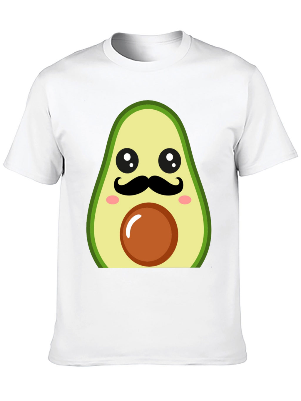 Funny Avocado Mustache T-Shirt