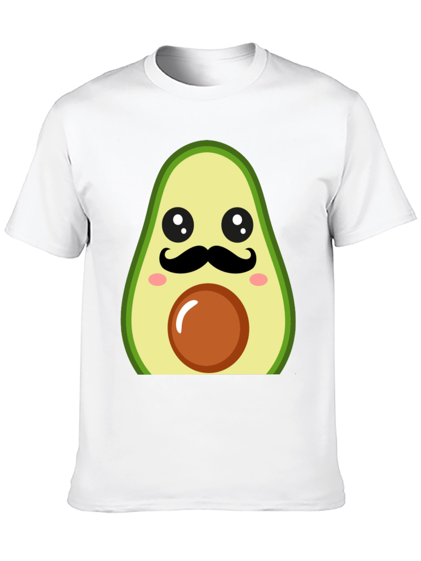 Funny Avocado Mustache T-Shirt