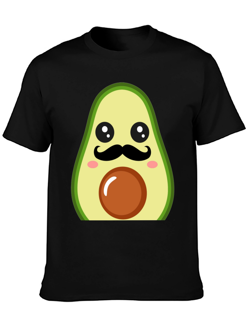 Funny Avocado Mustache T-Shirt