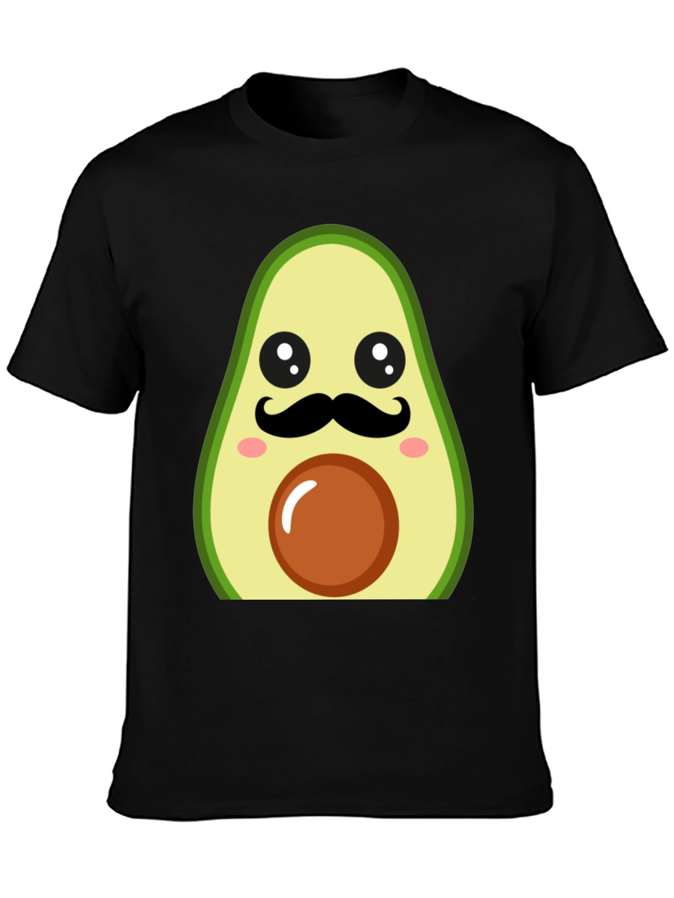 Funny Avocado Mustache T-Shirt