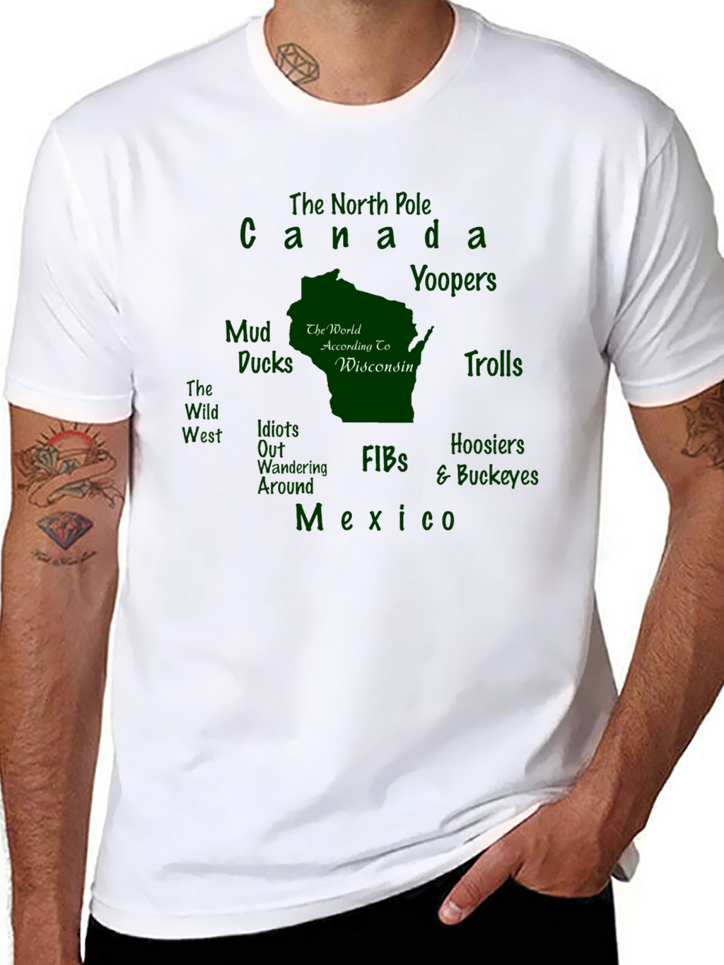 Wisconsin Map T-Shirt